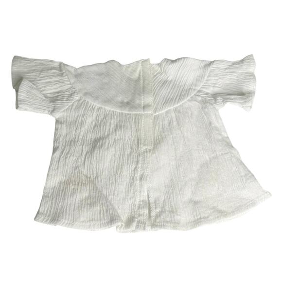 American Girl Doll Julie Top Meet Outfit 1st Ed White Bell Sleeve Tunic Blouse - Picture 3 of 5